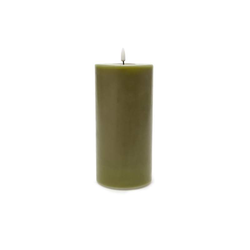 Vakko LED LIGHTED GREEN CANDLE