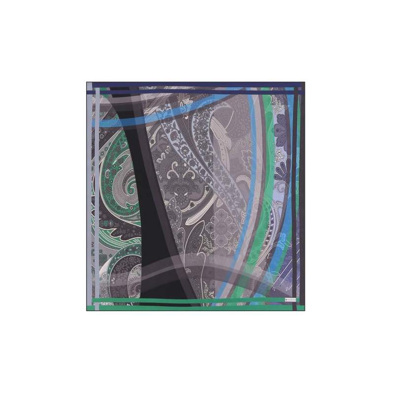 VAKKO PATTERNED SILK BANDANA