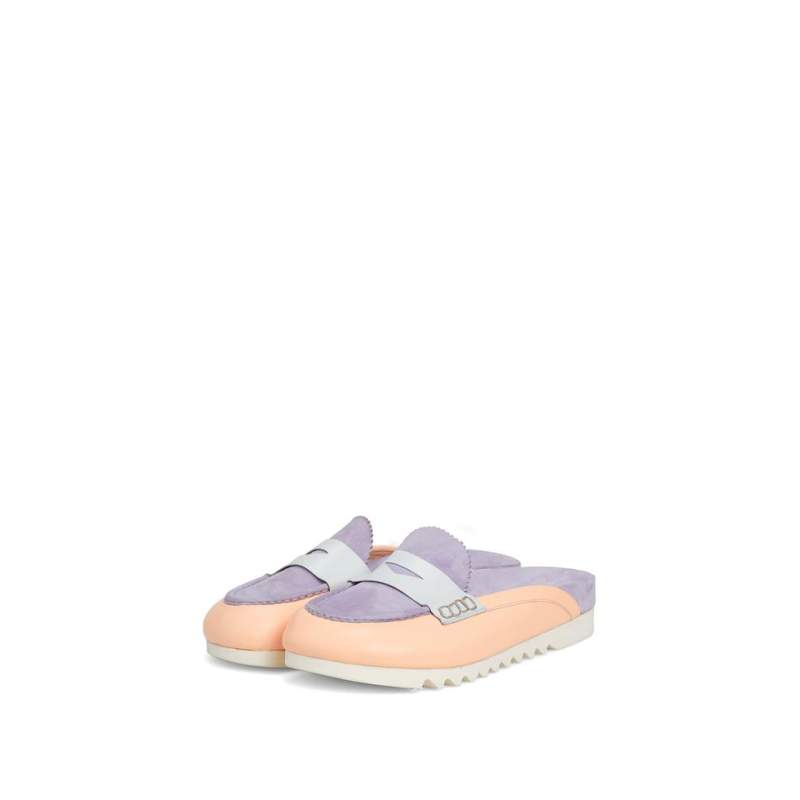 Vakko ORANGE LILAC SLIPPER