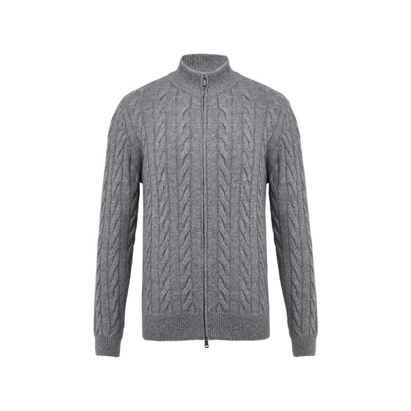 VAKKO GRAY KNITWEAR