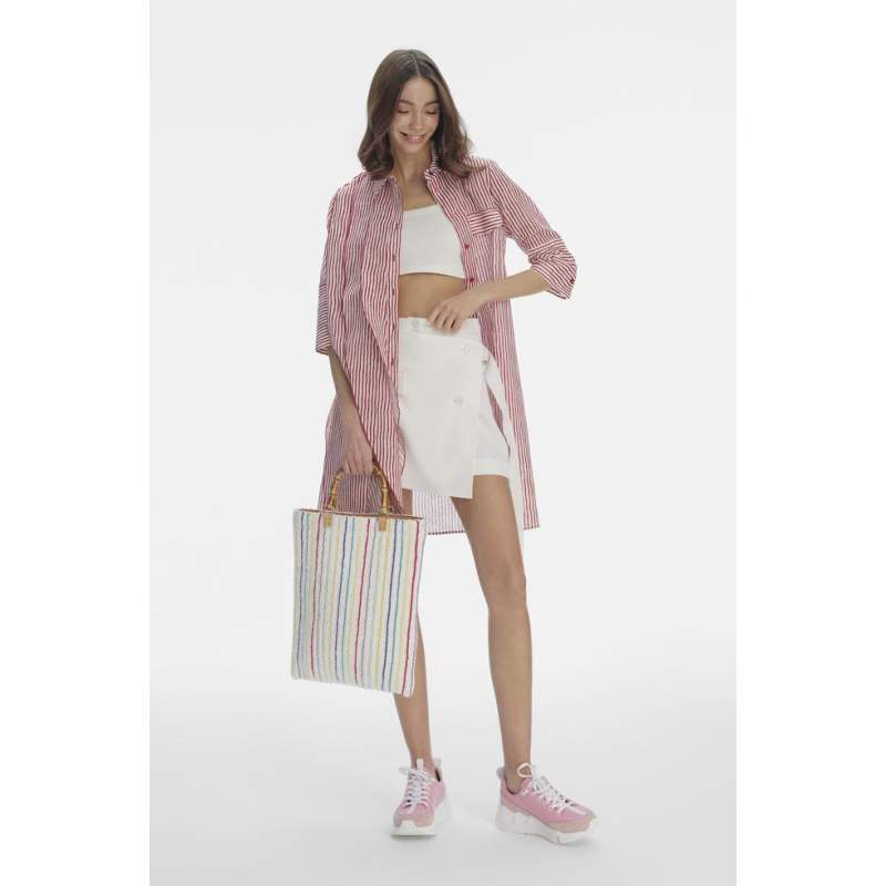 Vakko MULTI-COLORED SHIRT DRESS