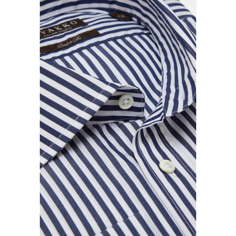 Vakko STRIPED COTTON SHIRT