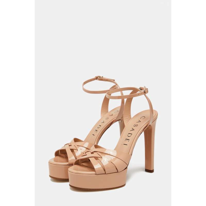 Casadei BEIGE PAPPLE HEELED SHOES