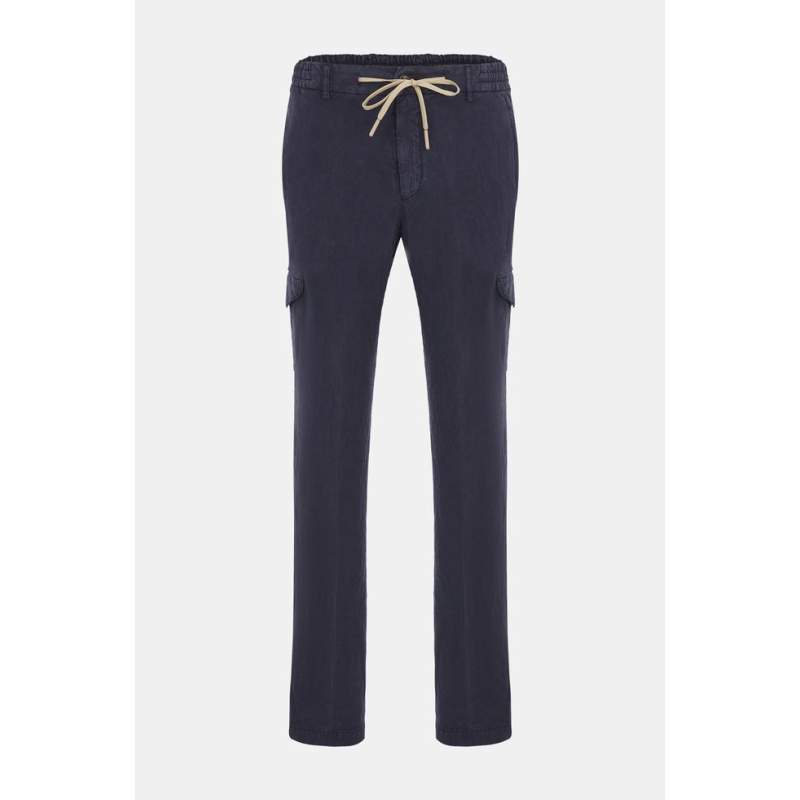 Vakko NAVY BLUE CARGO PANTS WITH POCKETS