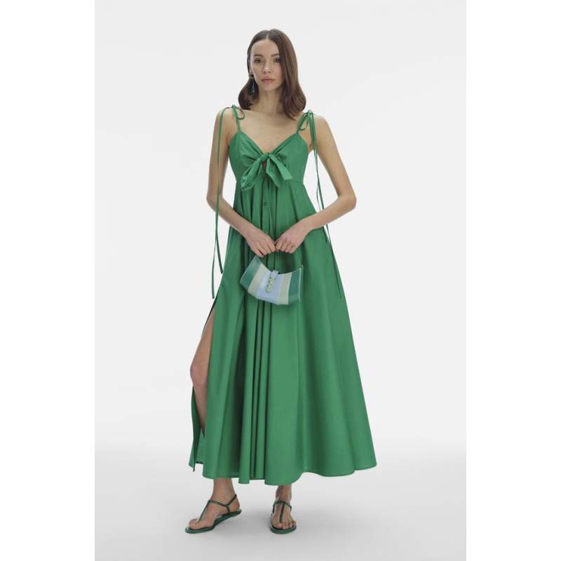 Vakko GREEN HANGING DRESS