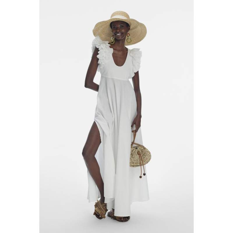 Vakko WHITE MAXI DRESS Vakko WHITE MAXI DRESS