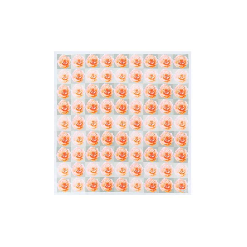 VAKKO FLORAL PATTERNED SILK SCARF