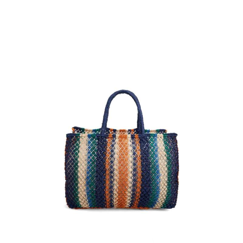 The Jacksons NAVY BLUE JUTE BAG