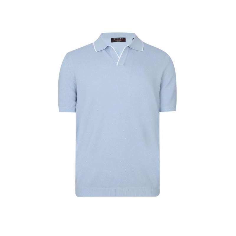 VAKKO BY GRANSASSO POLO COLLAR SHORT SLEEVE KNITWEAR VAKKO BY GRANSASSO POLO COLLAR SHORT SLEEVE KNITWEAR