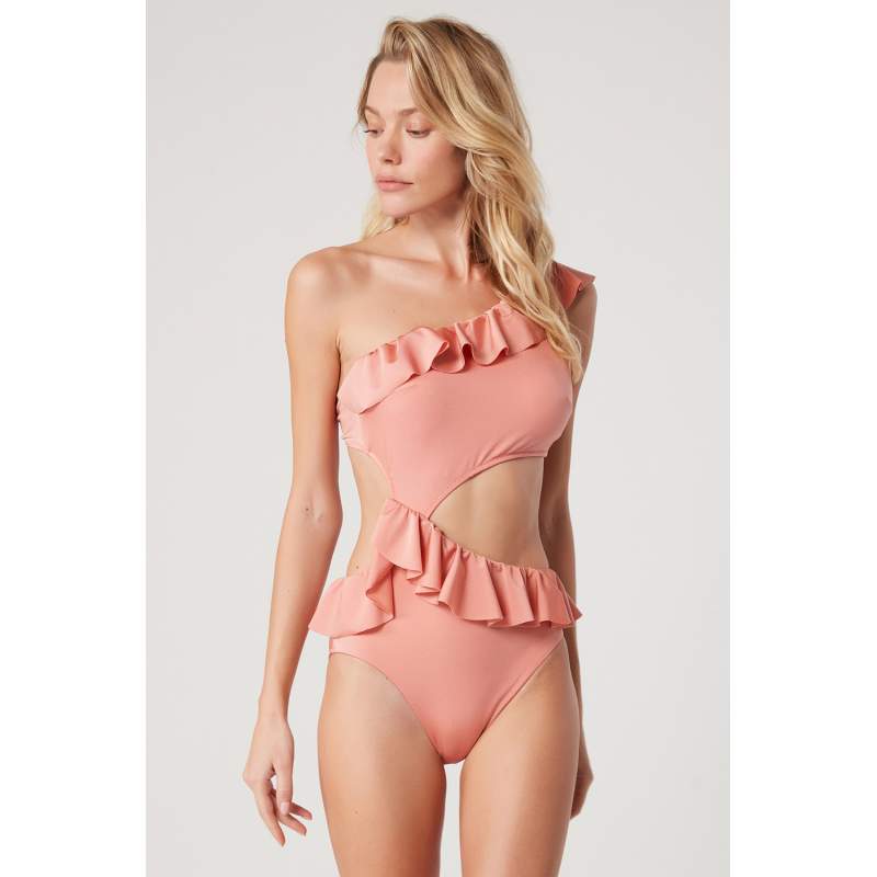 Anael Flywheel One Shoulder Swimsuit