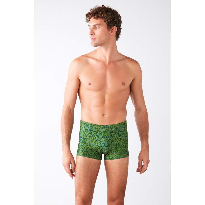 Lens Patterned Lyc Shorts