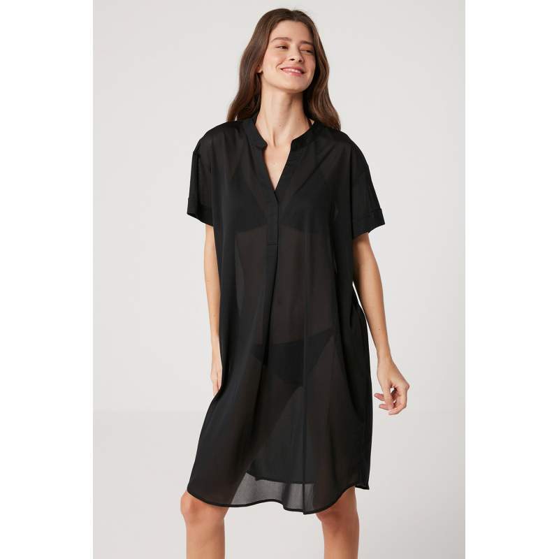 Jophiel Shirt Collar Long Dress