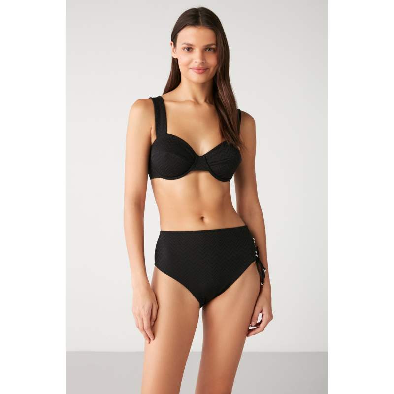 Helmi Self-Textured High Waist Bikini