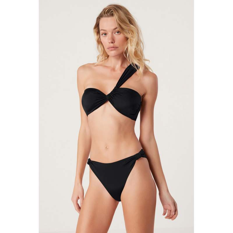 Rain Straight Color One Shoulder Bikini