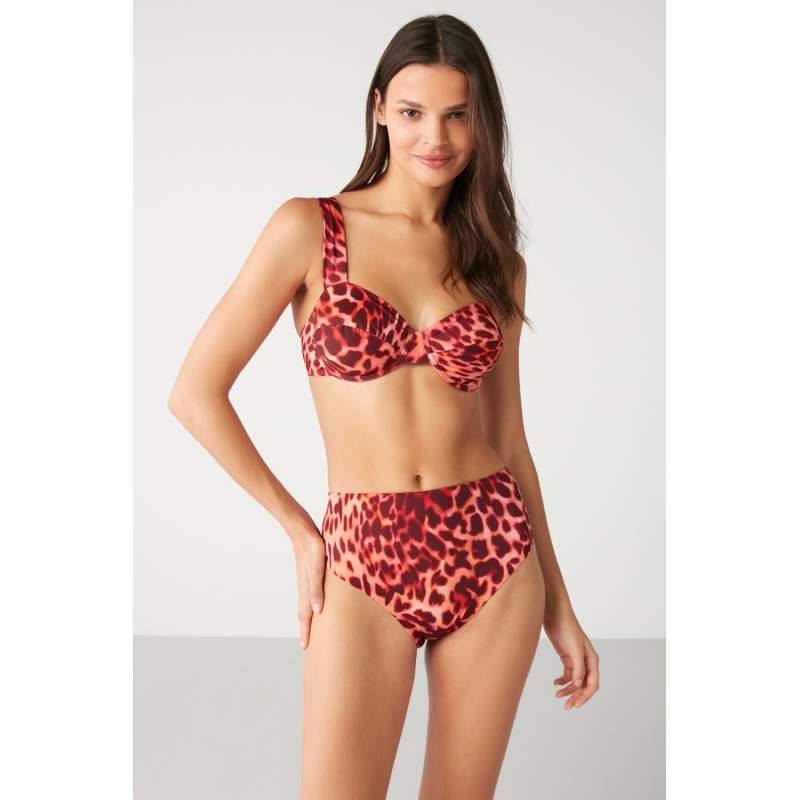 Lohemda Leopard Pattern High Waist Bikini
