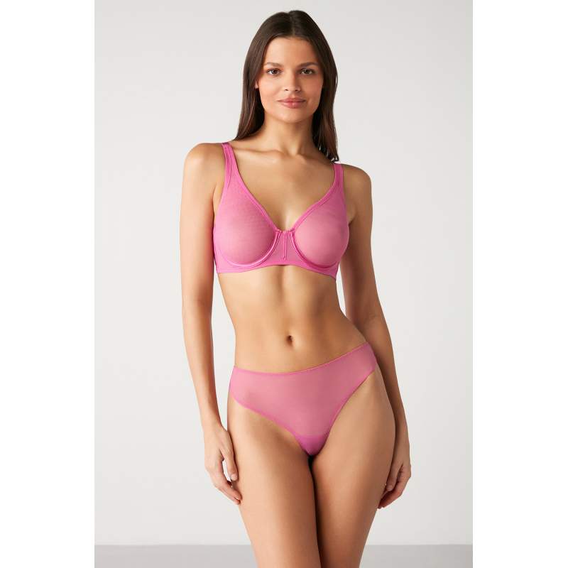 Mell Transparent Gathering Bra