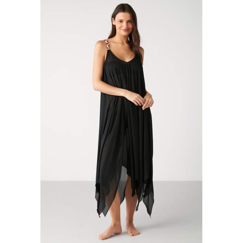 Brat Örgü Detailed Long Dress