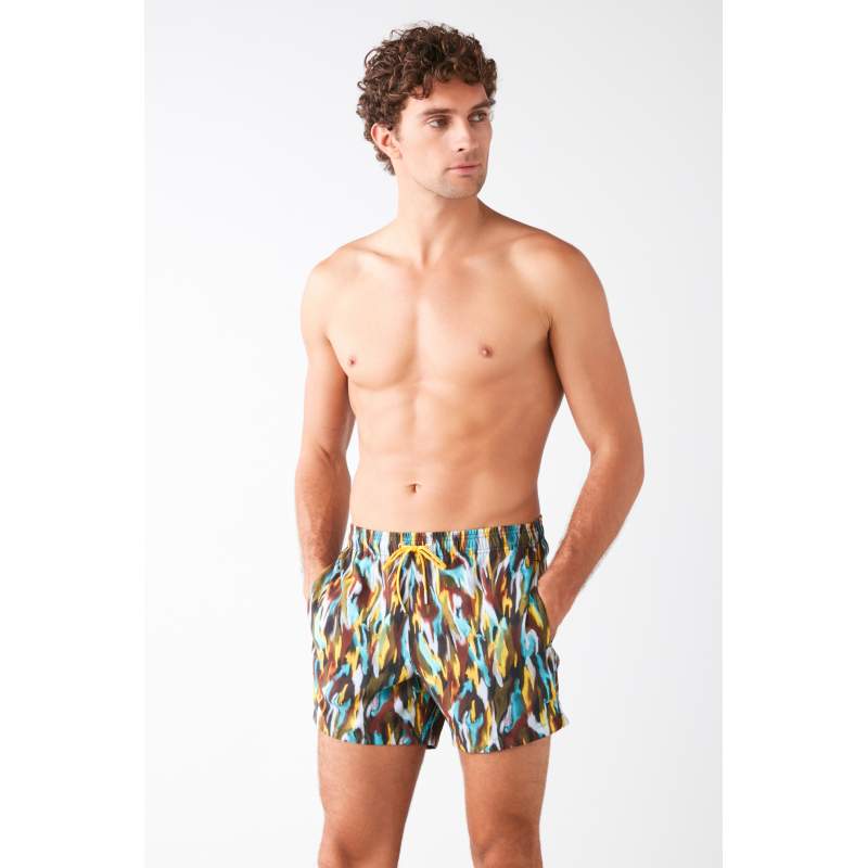 Tura Camouflage Pattern Marine Shorts