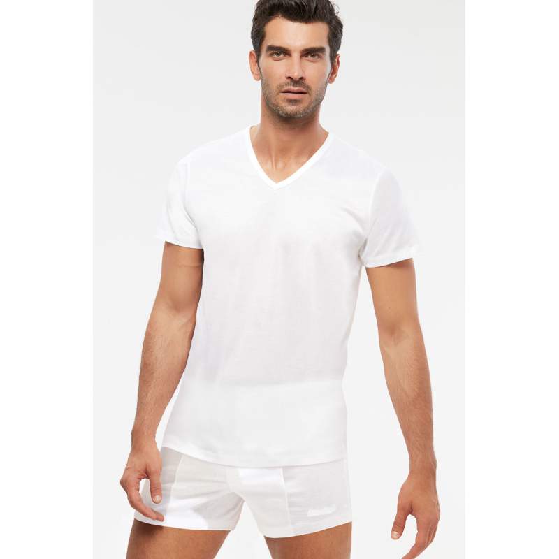 Elite V-Neck Cotton Mercerized Men's Tshirt Elite V-Neck Cotton Mercerized Men's Tshirt