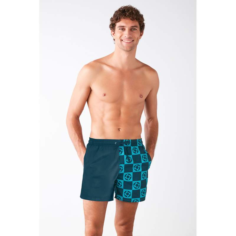 Beri Single Paw Patterned Shorts Beri Single Paw Patterned Shorts