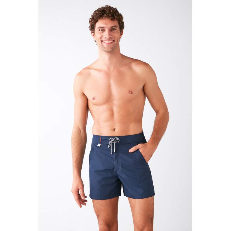 Classy Back Pocket Detailed Marine Shorts Classy Back Pocket Detailed Marine Shorts