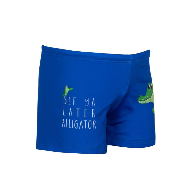 Alligator Printed Kids Shorts Swimsuit
