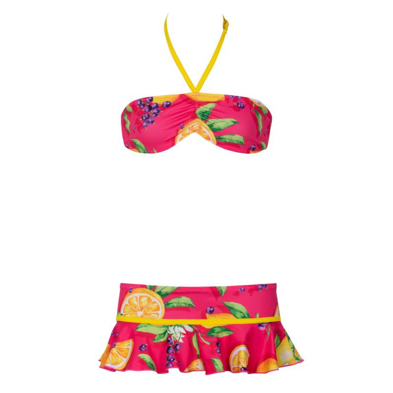 Grape Limon Kids Skirt Bikini Set