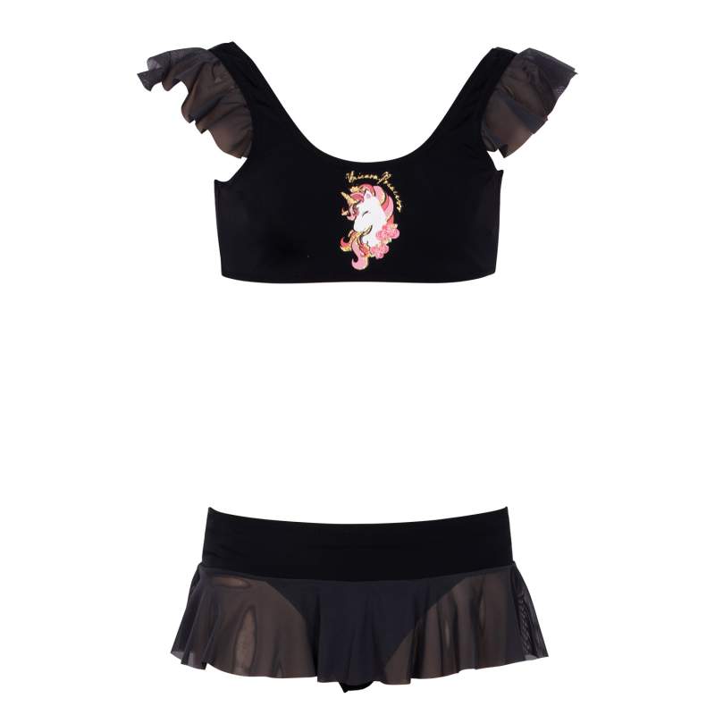 Diva Unicorn Print Skirt Bikini Set
