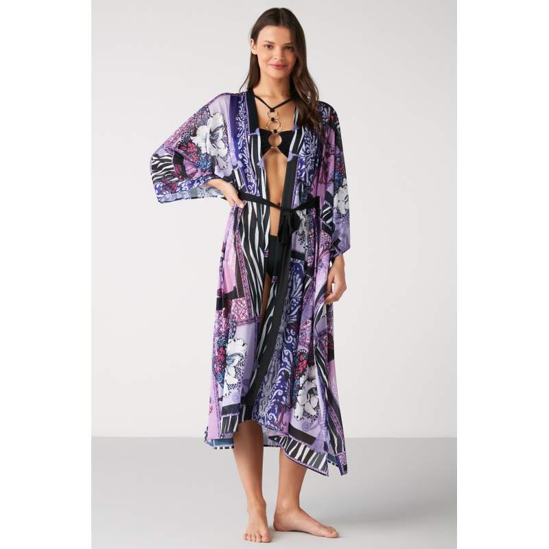 Mistoa Mixed Pattern Long Dress