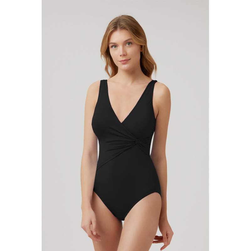 Vio Blue Double Breasted Contouring Swimsuit