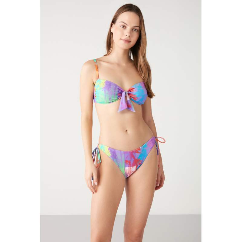 Festa Palm Patterned Strapless Bikini Festa Palm Patterned Strapless Bikini