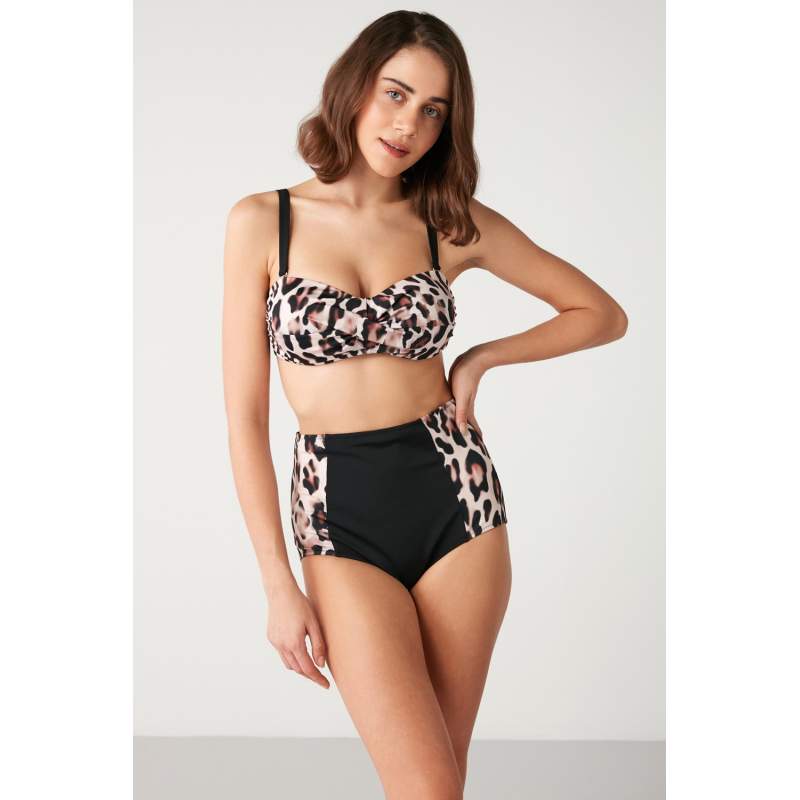 Leopard Print High Waist Bikini Leopard Print High Waist Bikini