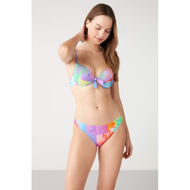 Festin Palm Pattern Filled Bikini Festin Palm Pattern Filled Bikini