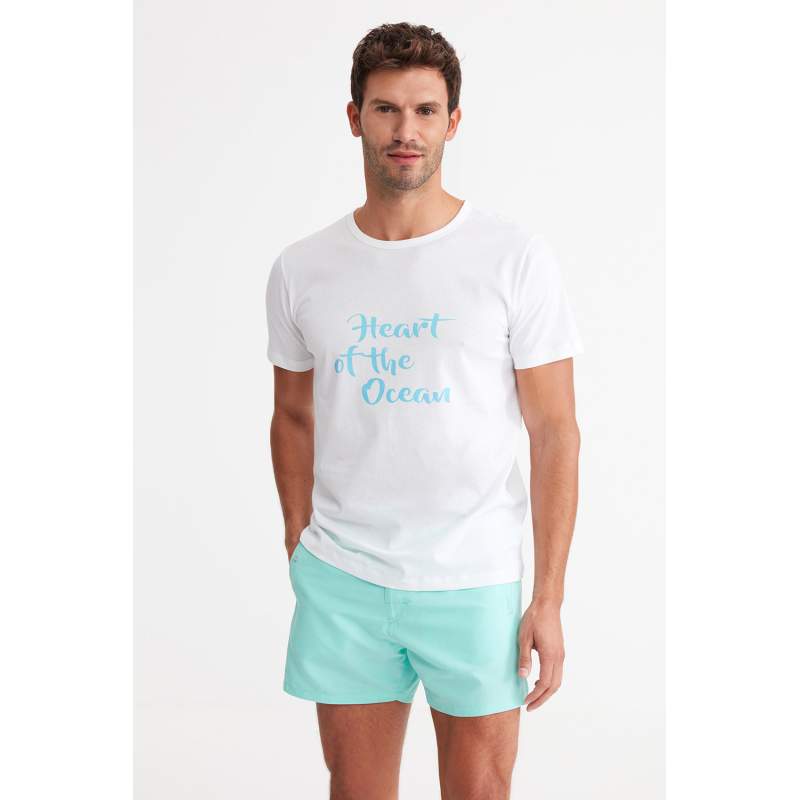 Heart Önü Printed Short Sleeve T-shirt Heart Önü Printed Short Sleeve T-shirt