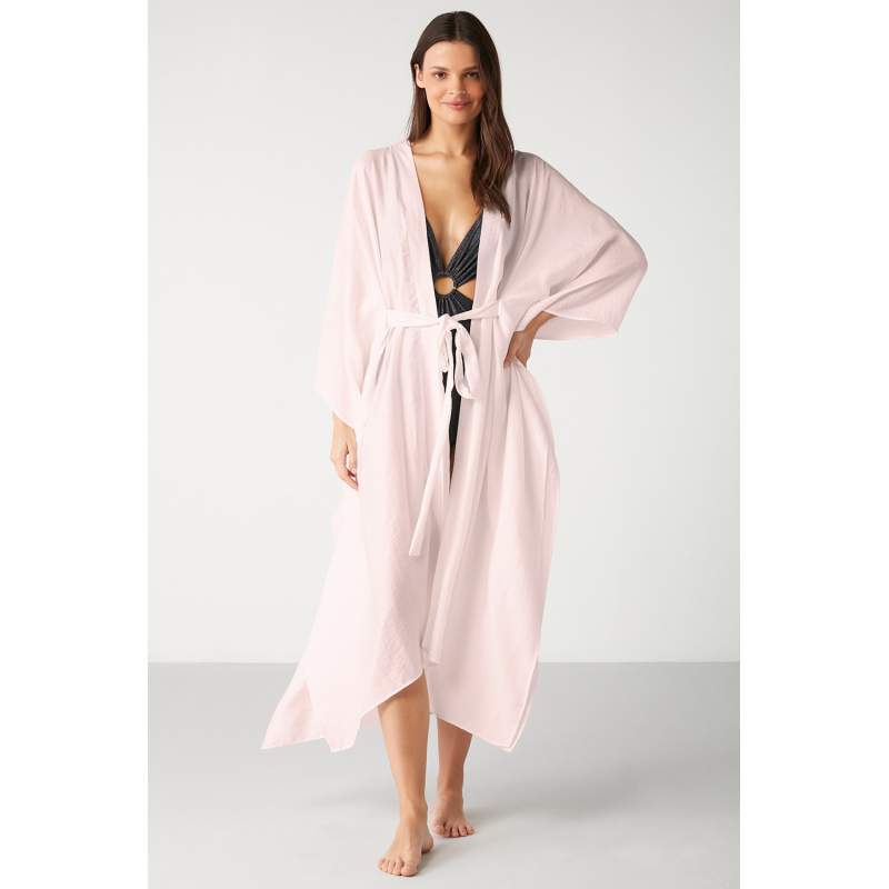 Berry Blue Tie Long Dress