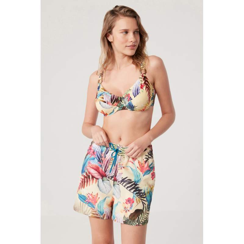 Labezer Patterned Shorts With Pockets Labezer Patterned Shorts With Pockets