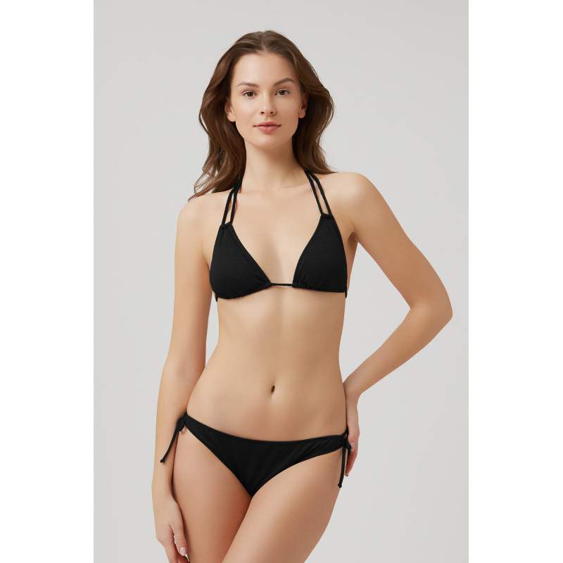 Fabio Drawstring Textured Üçgen Bikini Fabio Drawstring Textured Üçgen Bikini