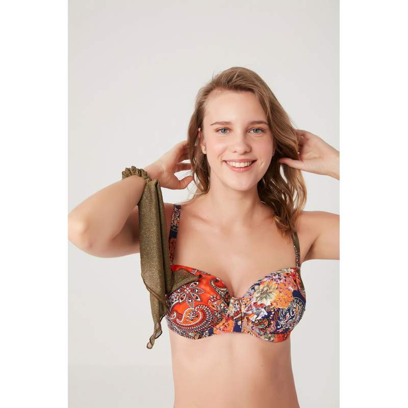 Talian Shiny Lurex Fabric Long Buckle Talian Shiny Lurex Fabric Long Buckle