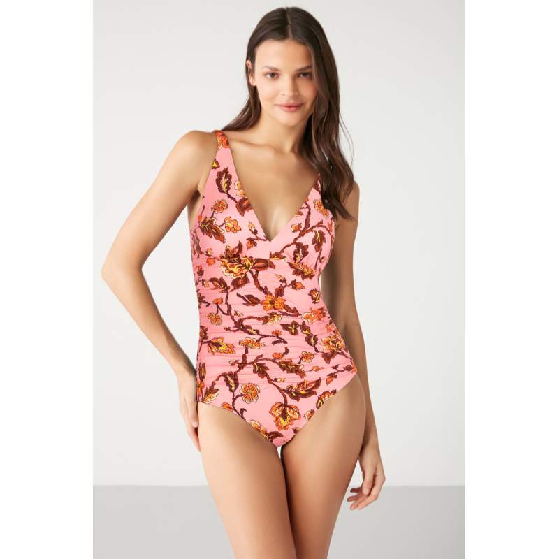 Cany Extra Patterned Gathering Swimwear