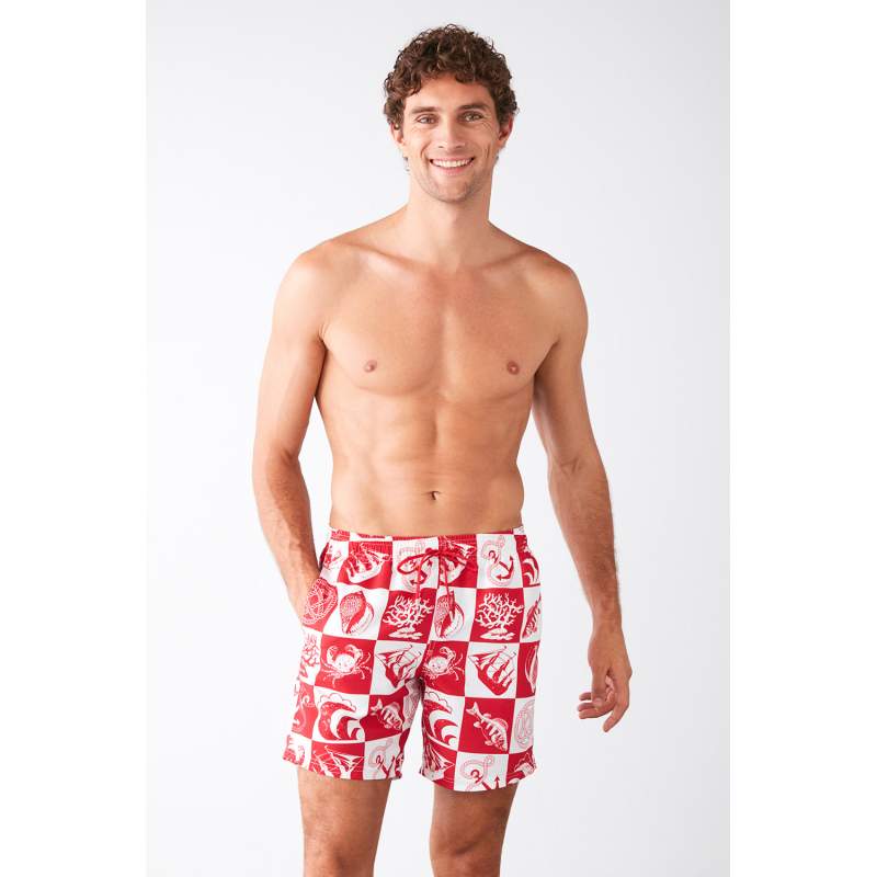 Aquatic Marine Patterned Shorts Aquatic Marine Patterned Shorts