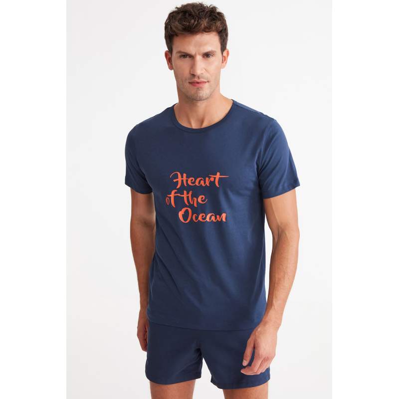 Heart Önü Printed Short Sleeve T-shirt Heart Önü Printed Short Sleeve T-shirt