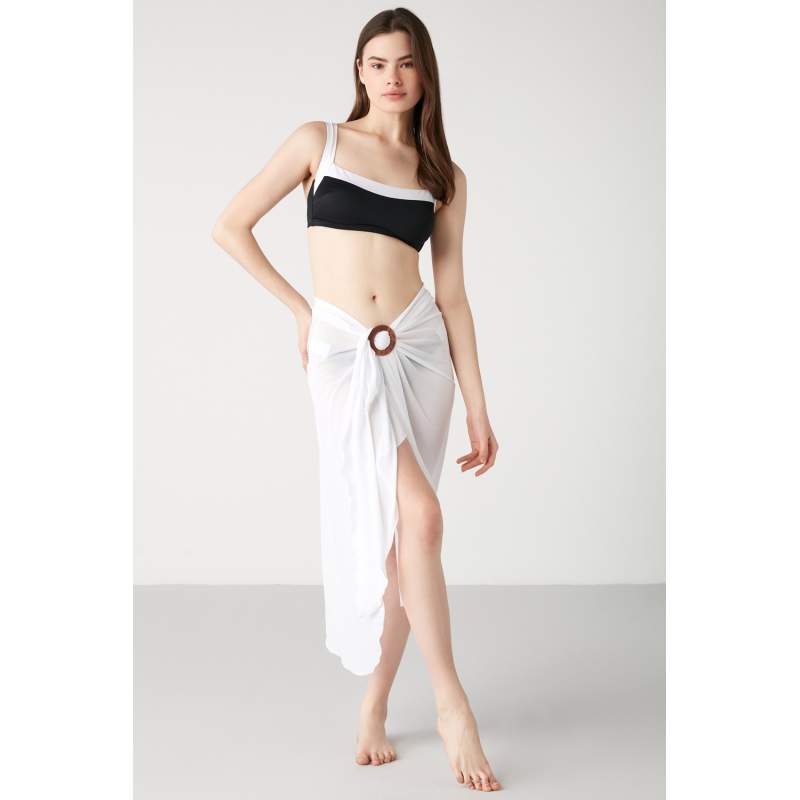 Trempre Flat Color Buckle Detailed Pareo