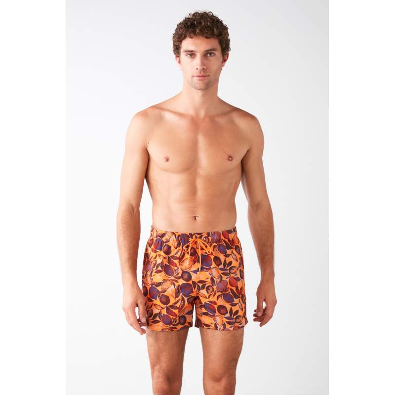 Zest Lemon Pattern Shorts