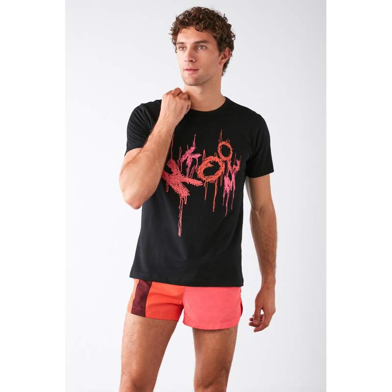 Kom Önü Printed T-shirt