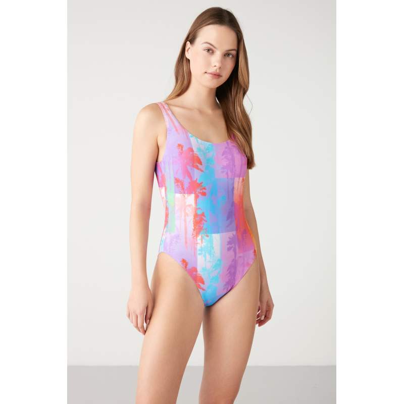 Fest Palm Patterned Back Detailed Swimsuit Fest Palm Patterned Back Detailed Swimsuit