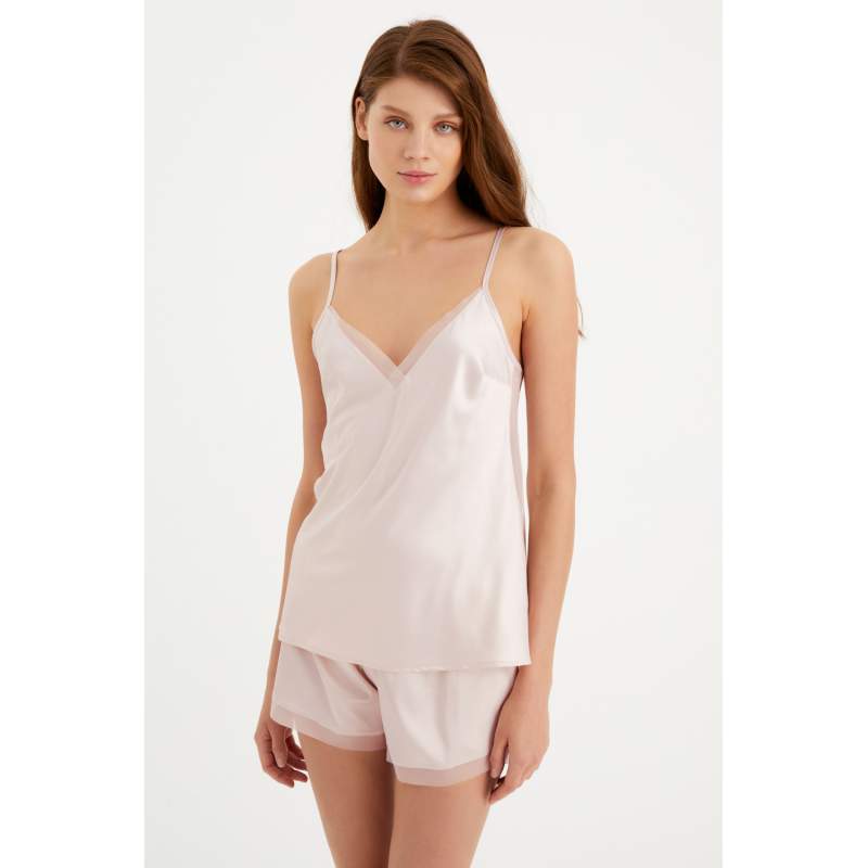 Alisa Transparent Detailed Satin Kamisol Alisa Transparent Detailed Satin Kamisol