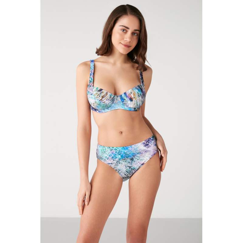 Bonita Patterned Gathering Bikini