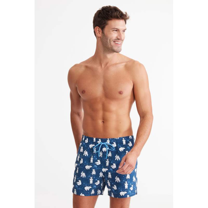 Arctic Bear Patterned Shorts