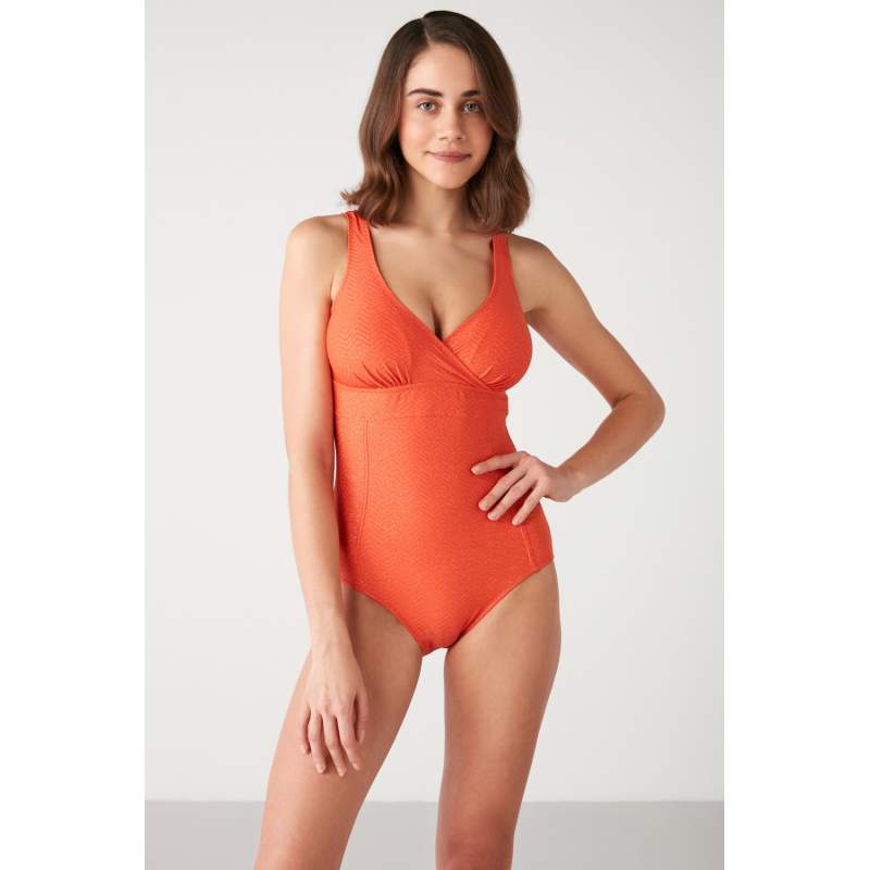 Ashri Self-Textured Contouring Swimsuit
