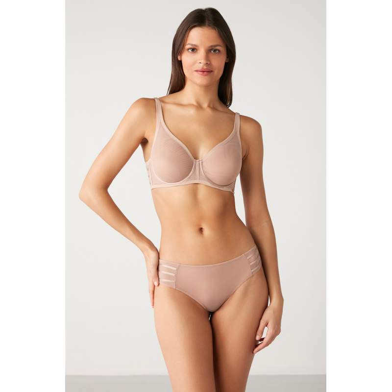 Mell Transparent Gathering Bra